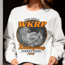 Load image into Gallery viewer, Vintage WKRP Thanksgiving Turkey Drop Sweatshirt
