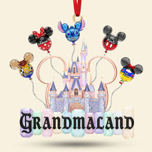 Load image into Gallery viewer, “A Magical Holiday Adventure Awaits!” - Personalized Grandkid Balloon Castle Ornament for Grandma Ornament PopCulturePrints
