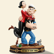 Load image into Gallery viewer, You Make My Heart Throb - Funny Couple Acrylic Plaque - Personalized Gift for Loved Ones Shaped Plaques PopCulturePrints
