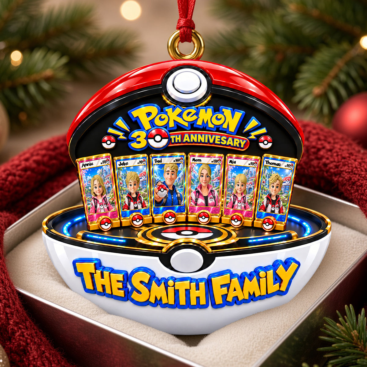 Celebrate Family Adventures - Personalized Acrylic Ornament - Unique Christmas Gift for Families Ornament PopCulturePrints