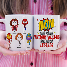 Load image into Gallery viewer, Superhero Mom Personalized Coffee Mug Coffee Mug PopCulturePrints
