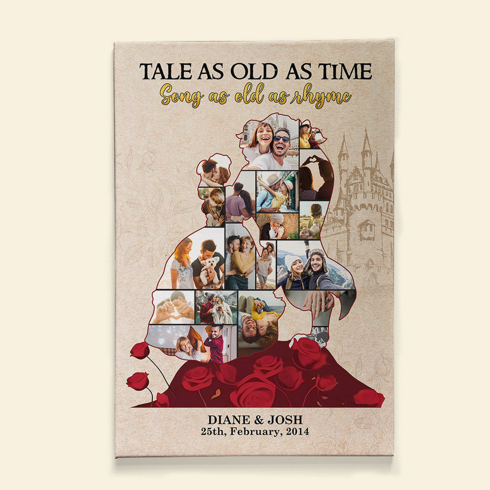 Fairytale Love Story Personalized Canvas for Couples - Valentine's Day Gifts Poster & Canvas PopCulturePrints