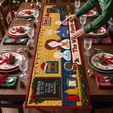 Load image into Gallery viewer, Burger of the Day - Funny Family Quilted Table Runner - Personalized Christmas Gifts
