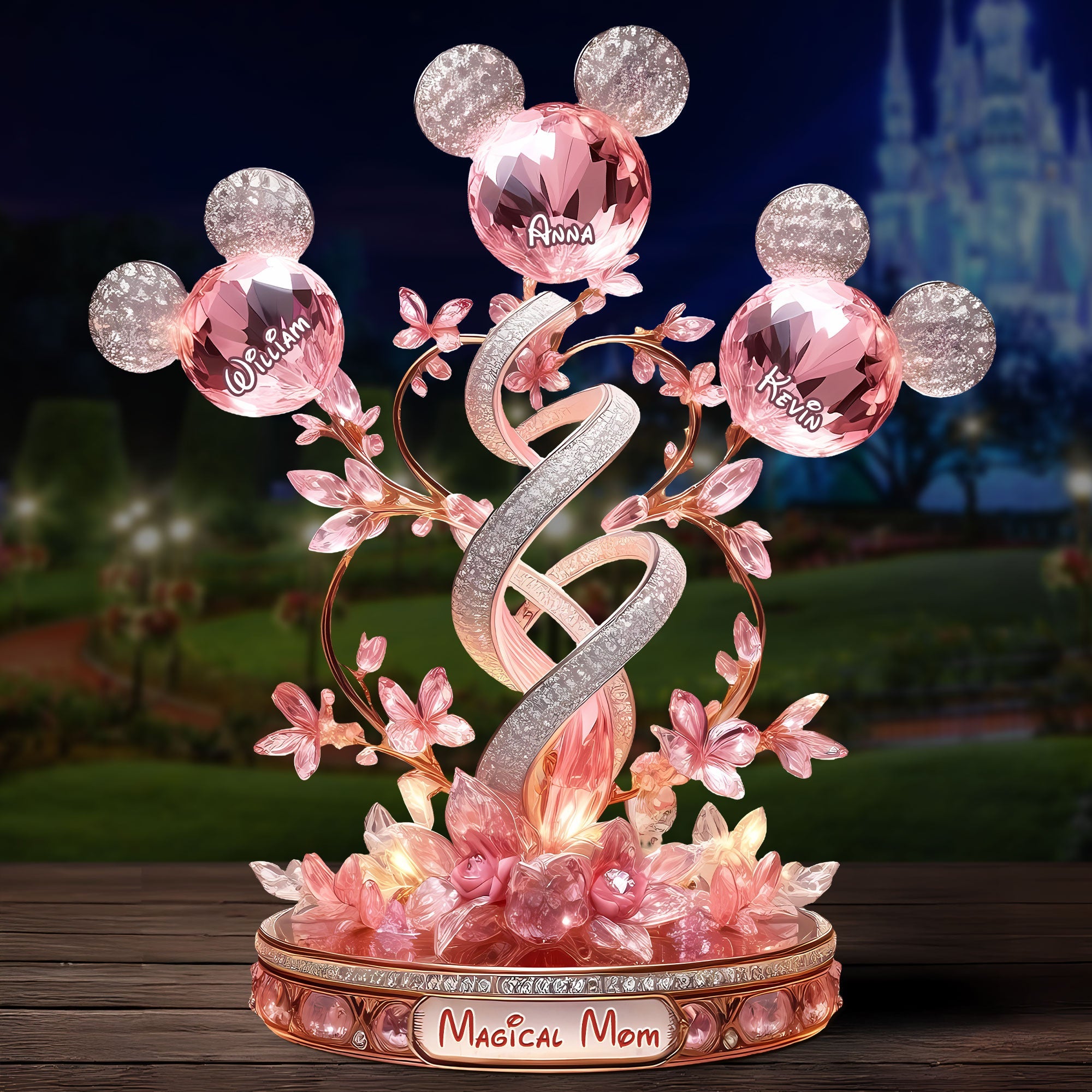 “A World of Magic Awaits” - Magical Mom Acrylic Plaque, Personalized Gift for Mom, Grandma & More Shaped Plaques PopCulturePrints