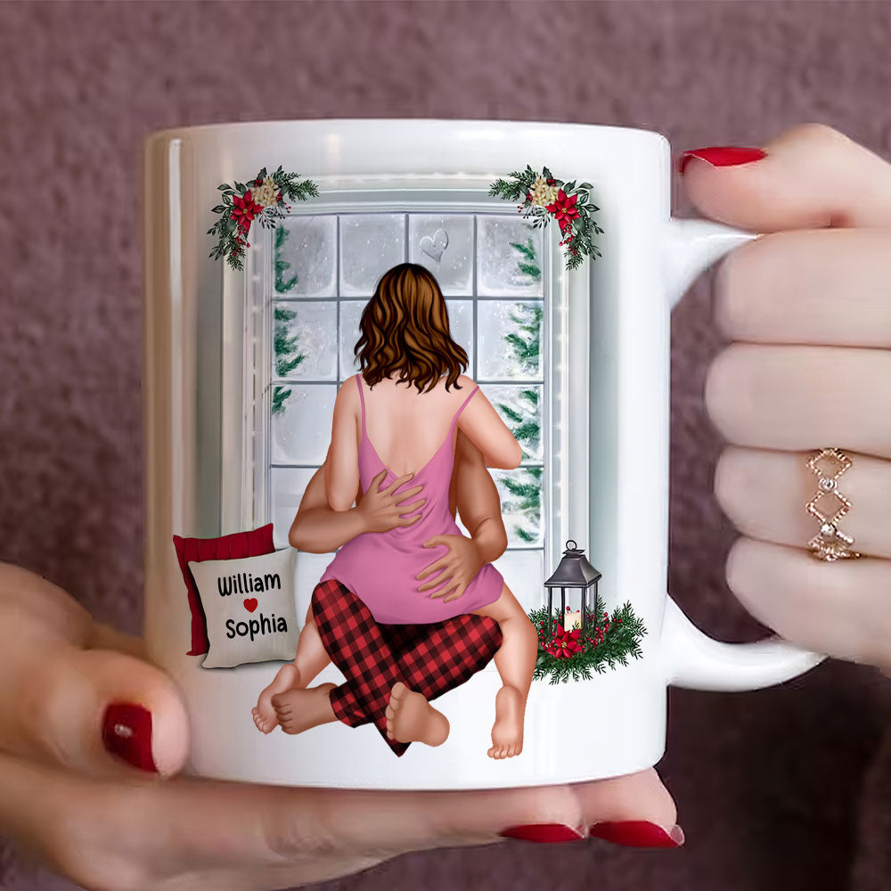 Personalized Naughty Christmas Mug for Couples