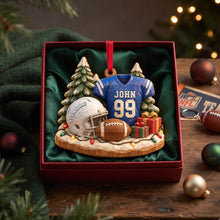 Load image into Gallery viewer, Tackle Season Wood Effect Ornament, Personalized Gifts For Sport Lovers 02qhlu141026 Ornament PopCulturePrints
