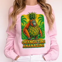 Load image into Gallery viewer, “Orangutini Ananasini: A Fun Twist on Jungle Vibes” - Custom Tee for Kids - Personalized Gift for Birthdays, Holidays, and Special Occasions Shirts PopCulturePrints
