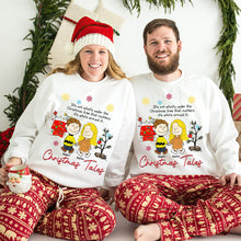 Load image into Gallery viewer, Custom Couple Christmas Hoodie - Christmas Tales Graphic
