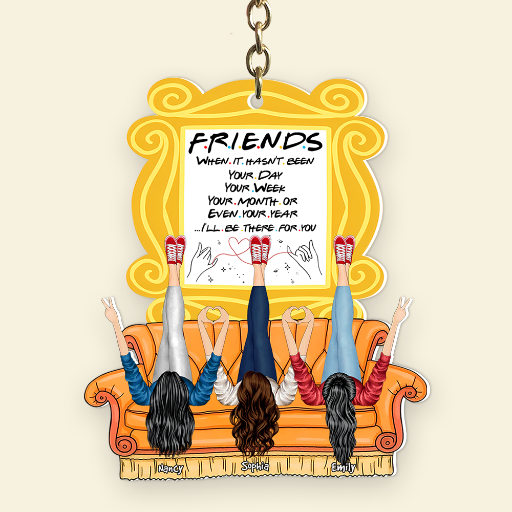 Personalized Friends I'll Be There For You Keychain Keychains PopCulturePrints