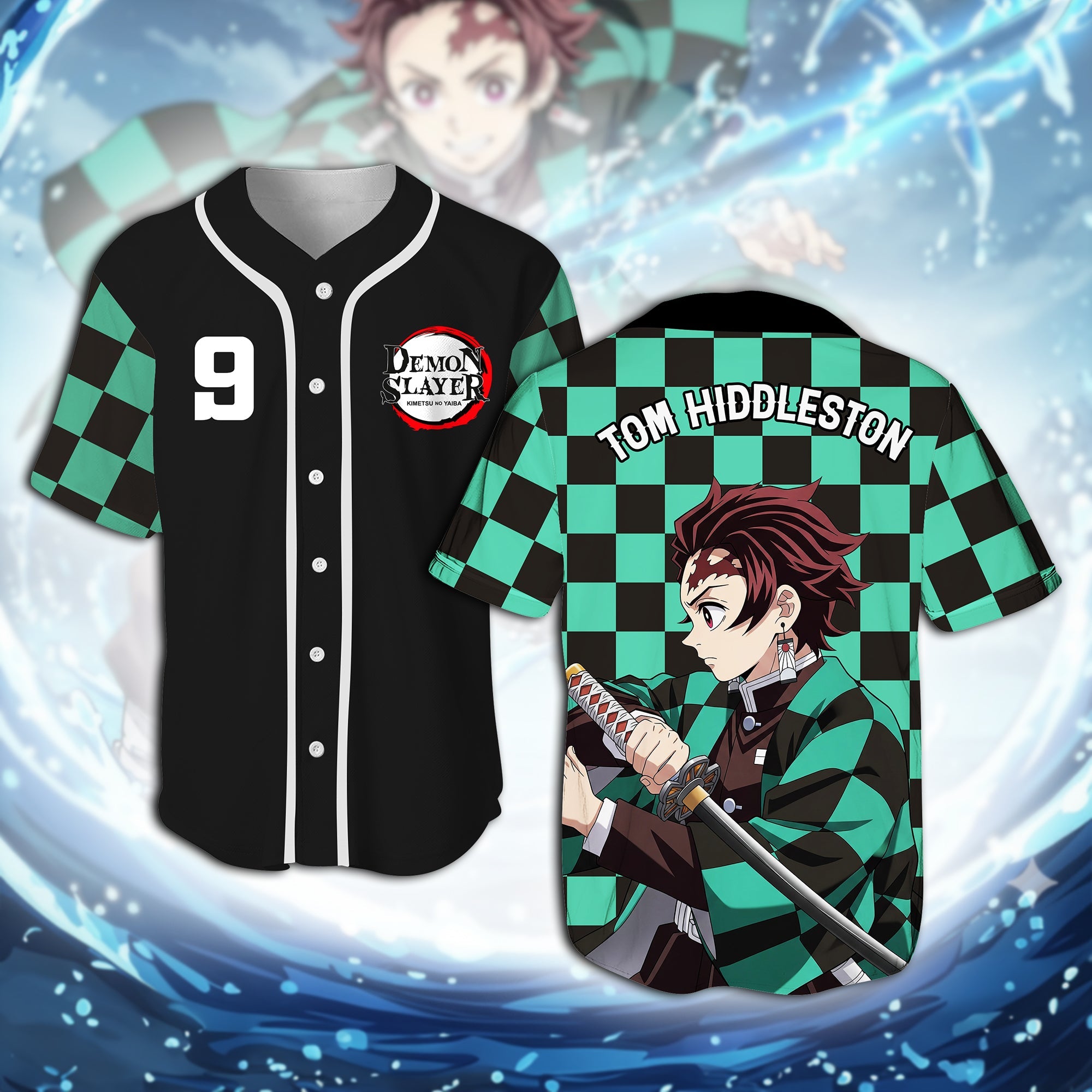 “Unleash the Warrior Within” - Mystic Sword Warrior Baseball Jersey Shirt - Personalized Gift for Anime Lovers, Friends, Family AOP Products PopCulturePrints