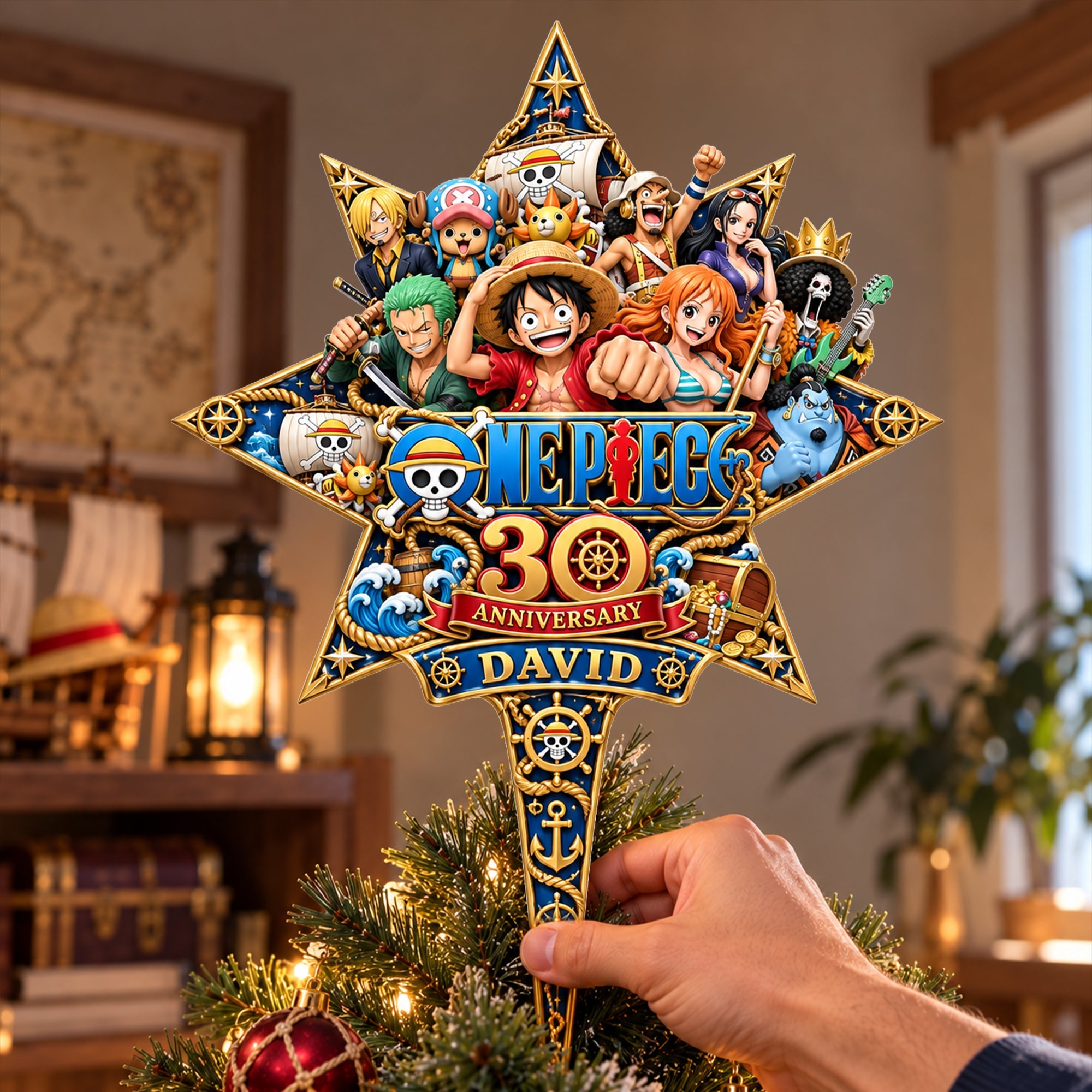 30th Anniversary Adventure Acrylic Christmas Tree Topper - Personalized Gifts For Christmas 12ohlu081026 Ornament PopCulturePrints