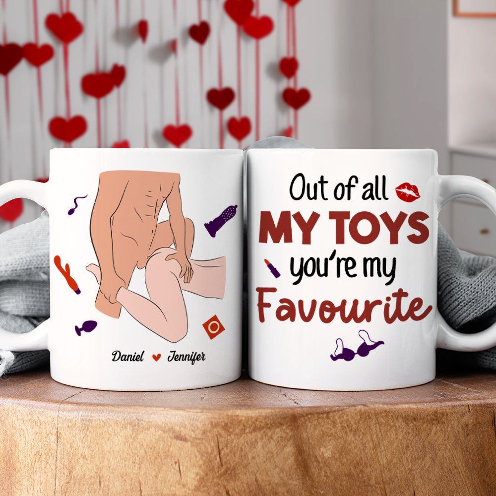Personalized Couple Coffee Mug - You're My Favorite Toy! Coffee Mug PopCulturePrints