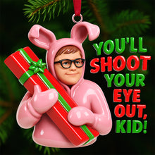 Load image into Gallery viewer, &quot;You&#39;ll Shoot Your Eye Out, Kid!&quot; - Classic Christmas Tree Ornament - Personalize &amp; Custom Gift for Friends, Family, and Holiday Lovers Ornament PopCulturePrints
