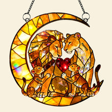 Load image into Gallery viewer, Cherish Family Love: Lion Family Suncatcher Ornament - Personalized Gift for Loved Ones Ornament PopCulturePrints
