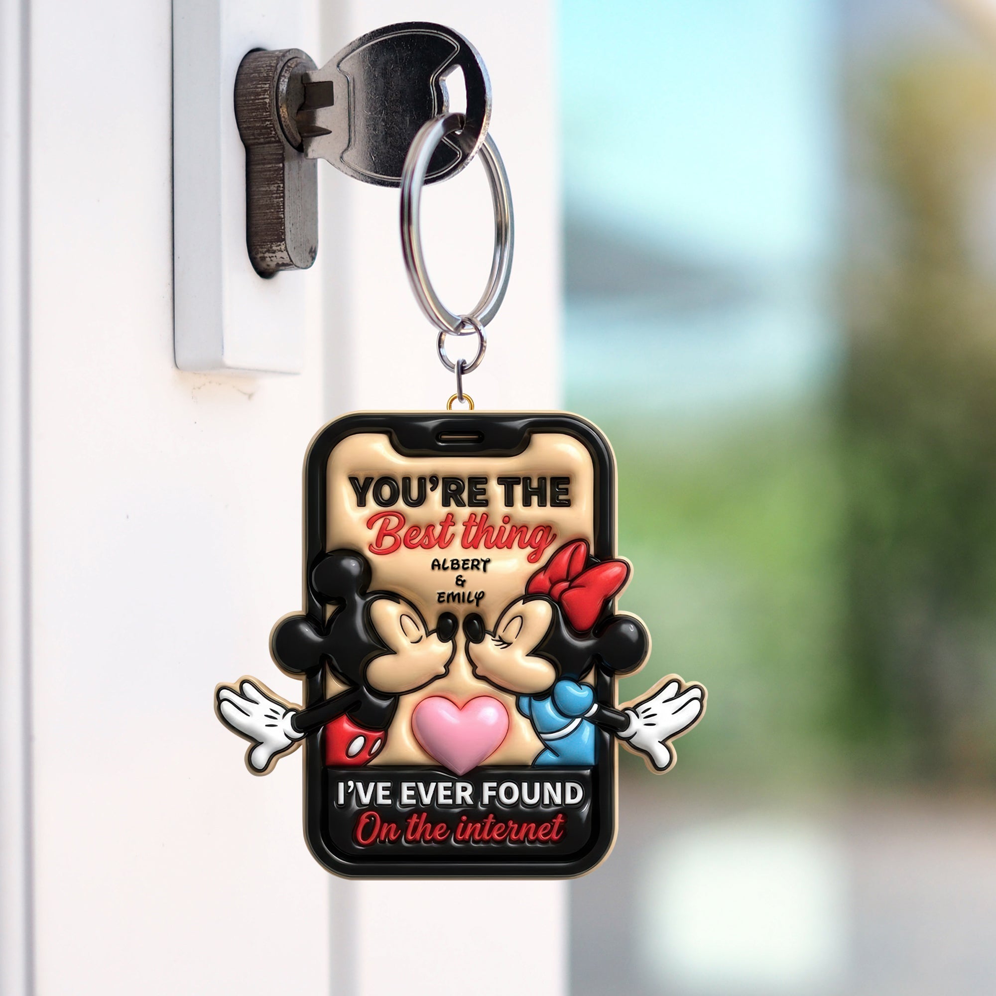 You're the Best Thing – Personalized Romantic Couple Keychain Keychains PopCulturePrints