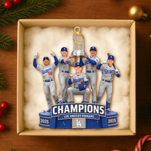 Load image into Gallery viewer, Celebrate Victory with Our Personalized Champions Christmas Ornament - Perfect Gift for Sport Lovers Ornament PopCulturePrints
