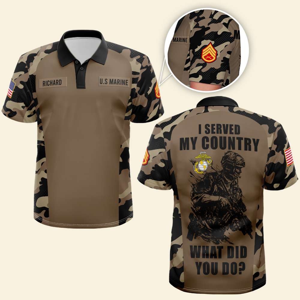 I Served My Country - Veteran Camo Shirt