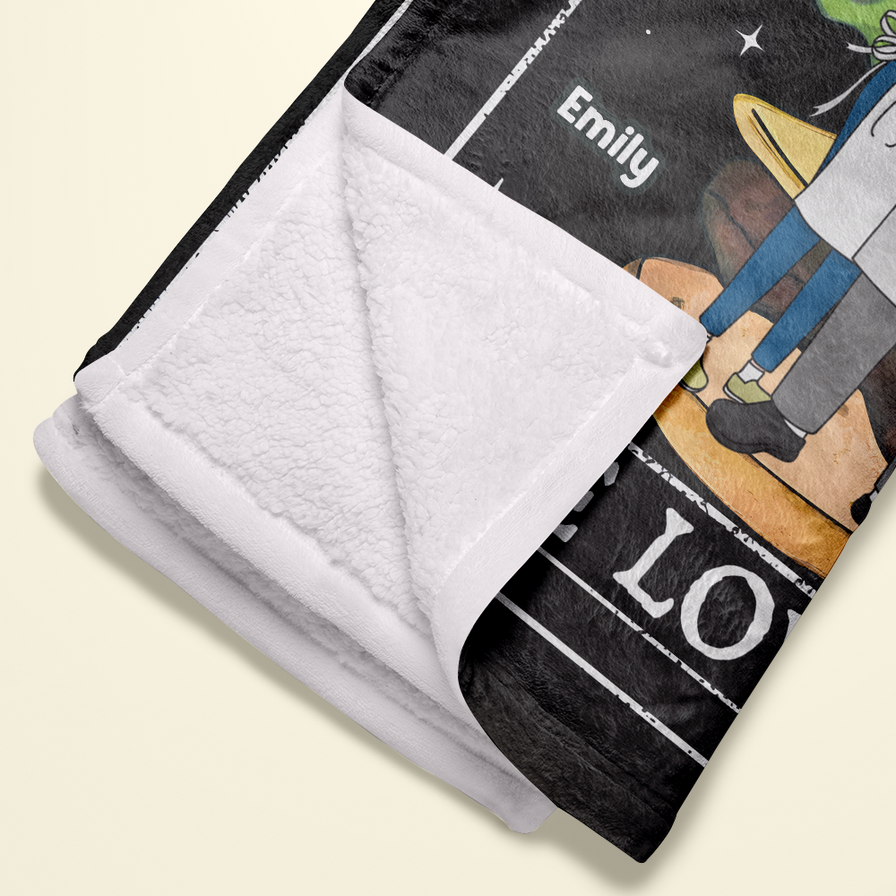 Personalized Couple Blanket - The Lovers Design Blanket PopCulturePrints