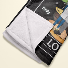 Load image into Gallery viewer, Personalized Couple Blanket - The Lovers Design Blanket PopCulturePrints
