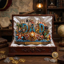 Load image into Gallery viewer, "Set Sail on Adventure with Dad!" - Personalized Acrylic Plaque - Unique Gift for Dad, Grandpa, and More Shaped Plaques PopCulturePrints
