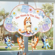 Load image into Gallery viewer, Our Mom Is The Best - Personalized Suncatcher Ornament for Mother's Day Ornament PopCulturePrints
