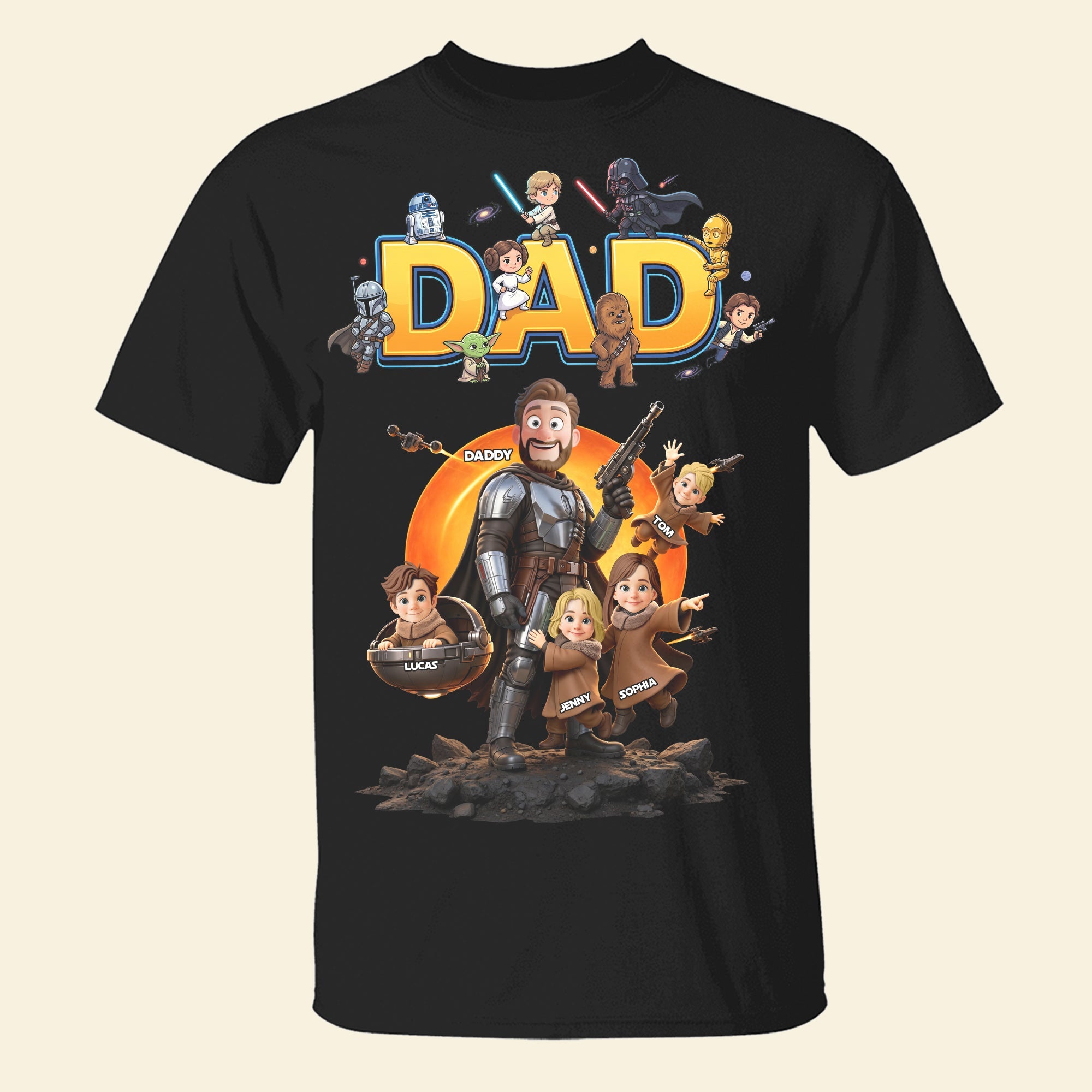 The Greatest Warrior Dad Shirt - Personalized Gift for Dads Who Love Adventure