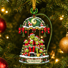 Load image into Gallery viewer, “Celebrate the Joy of Family” - Whimsical Family Acrylic Ornament - Custom Personalized Gift for Everyone Ornament PopCulturePrints
