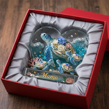 Load image into Gallery viewer, “The Best Turtle Mom Ever” - Personalized Acrylic Plaque, Perfect Gift for Mom, Grandma &amp; More Shaped Plaques PopCulturePrints
