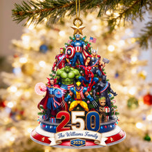 Load image into Gallery viewer, Celebrate the Spirit of America - Personalized Christmas Ornament for Family and Friends
