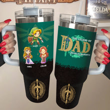 Load image into Gallery viewer, Personalized Best Dad Ever Tumbler - Custom Father&#39;s Day Gift Tumbler Cup PopCulturePrints
