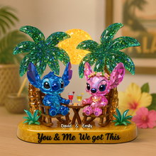 Load image into Gallery viewer, You &amp; Me We Got This - Personalized Beach Couple Acrylic Plaque Shaped Plaques PopCulturePrints
