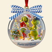 Load image into Gallery viewer, Christmas Love Under Arrest - Personalized Couple Ornament Ornament PopCulturePrints
