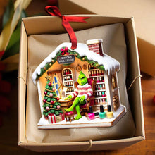Load image into Gallery viewer, Customizable Green Monster Nail Salon Ornament Ornament PopCulturePrints
