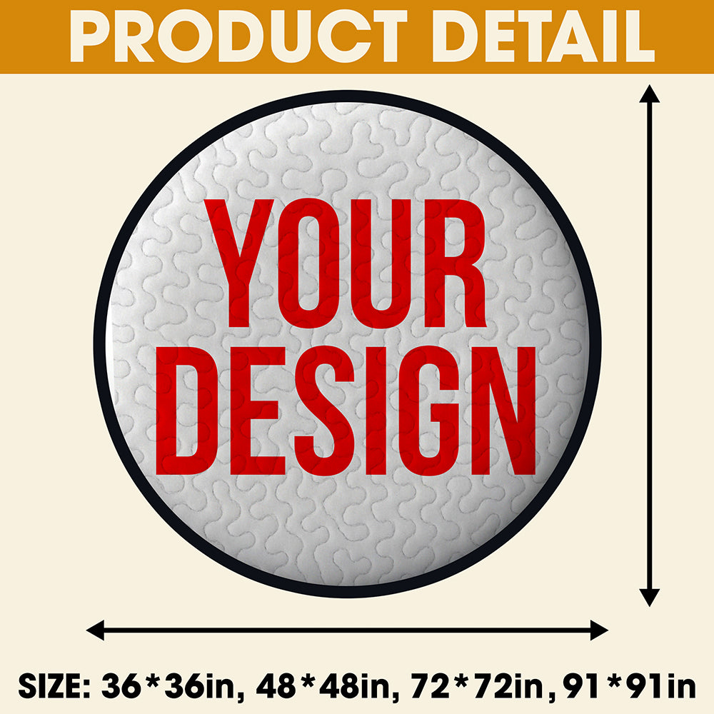 Be Careful What You Wish For - Personalized Quilted Round Mat for Horror Fans Doormat PopCulturePrints