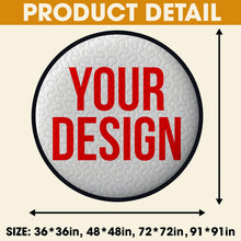 Load image into Gallery viewer, Be Careful What You Wish For - Personalized Quilted Round Mat for Horror Fans Doormat PopCulturePrints
