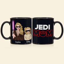 Load image into Gallery viewer, Jedi Mom Personalized Coffee Mug - Custom Gift For Moms Coffee Mug PopCulturePrints

