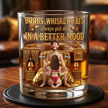 Load image into Gallery viewer, Naughty Couples Drinking Glass - Customizable Gift for Couples Glass PopCulturePrints
