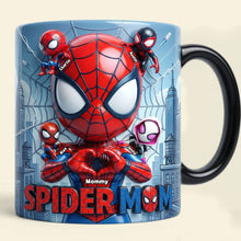 Load image into Gallery viewer, “Every Hero Needs A Mom” - Spider Man Magic Coffee Mug, Personalized Gift for Mom Coffee Mug PopCulturePrints
