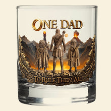 Load image into Gallery viewer, One Dad To Rule Them All - Personalized Round Glass for Dads Glass PopCulturePrints
