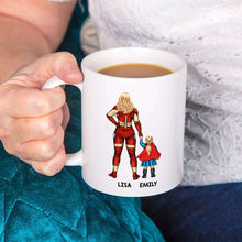 Load image into Gallery viewer, Marvelous Father Personalized Superhero Coffee Mug Coffee Mug PopCulturePrints
