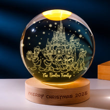 Load image into Gallery viewer, Together Family Moments Crystal Ball Night Light - Custom Personalized Gifts for Family Night Lights PopCulturePrints
