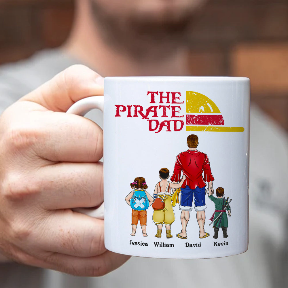 Custom Pirate Dad Coffee Mug - Perfect Father's Day Gift Coffee Mug PopCulturePrints