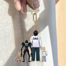 Load image into Gallery viewer, “A Father&#39;s Love is Forever” - Custom Dad Keychain - Personalized Gift for Dad, Grandpa &amp; More Keychains PopCulturePrints
