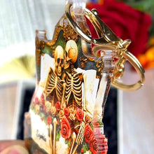 Load image into Gallery viewer, Personalized Funny Skull Couple Keychain - Unique Gift for Couples Keychains PopCulturePrints
