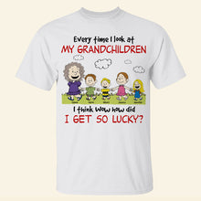 Load image into Gallery viewer, Personalized Grandchildren Cartoon T-Shirt
