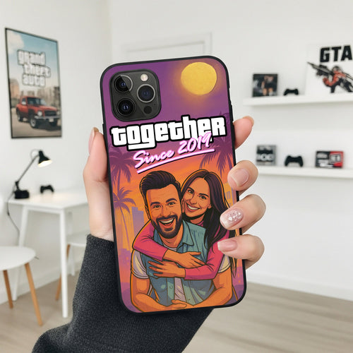 Together Since 2019 - Personalized Couple Phone Case Phone Case PopCulturePrints