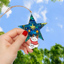 Load image into Gallery viewer, Custom Cat Lover Christmas Ornament - Playful Cats on Star Ornament PopCulturePrints
