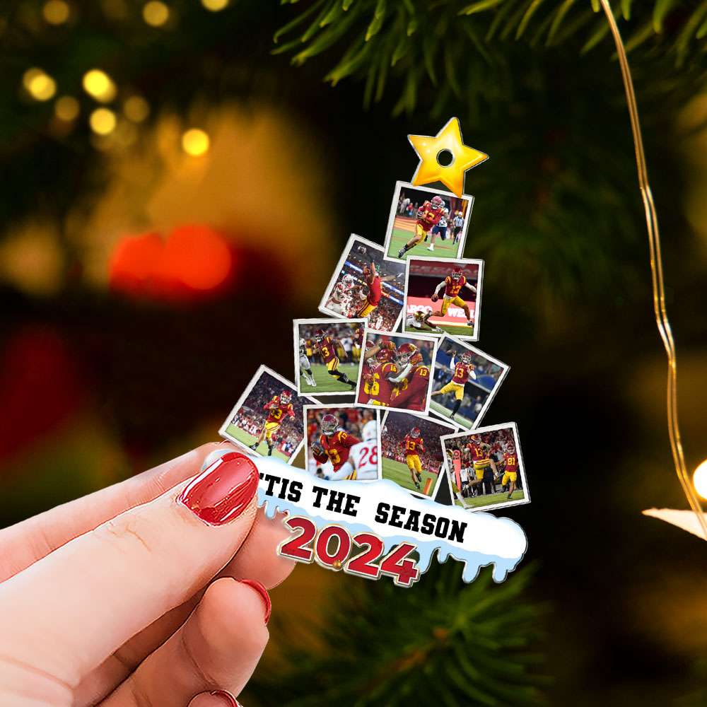 Personalized Christmas Ornament for American Football Enthusiasts Ornament PopCulturePrints