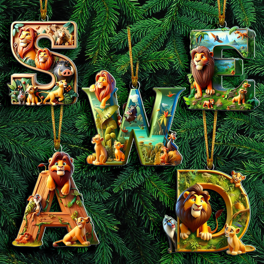 Personalized Movie-Themed Acrylic Christmas Ornaments - Alphabet Collection Ornament PopCulturePrints