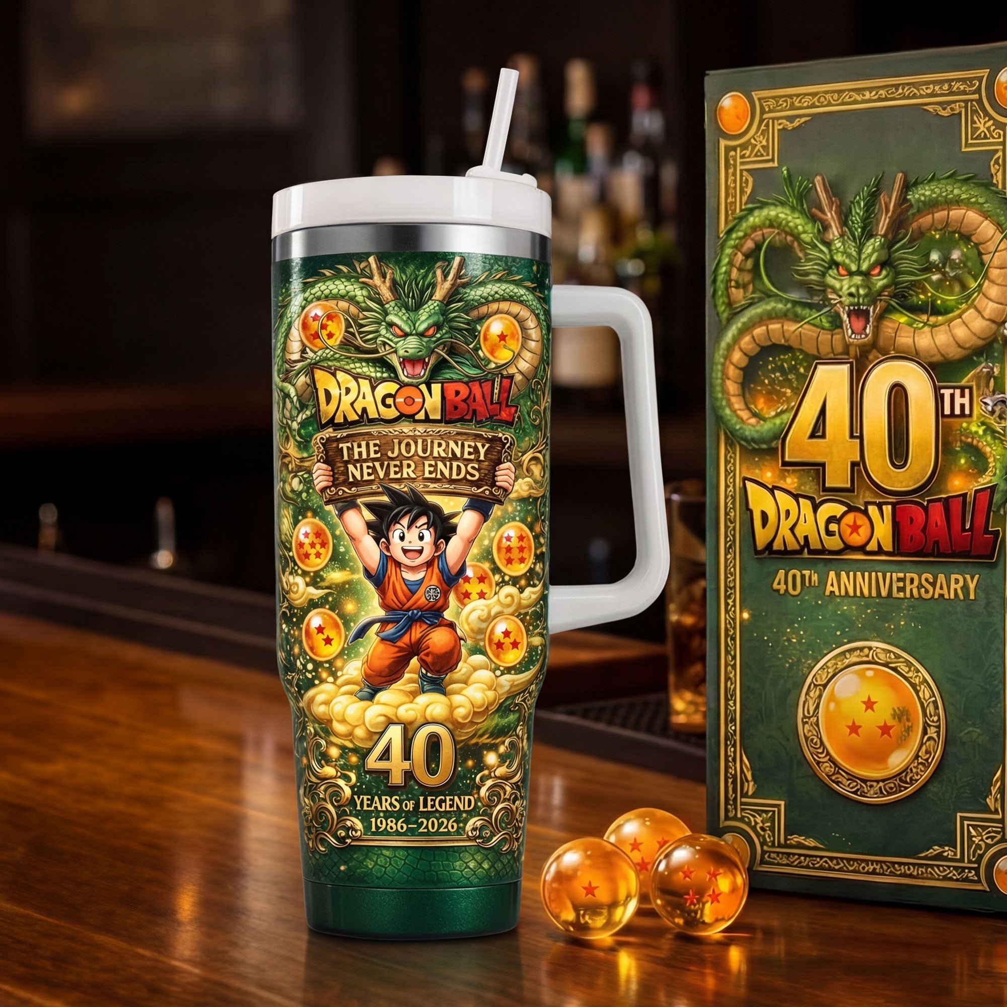 Dragon Ball - The Journey Never Ends Tumbler - Personalized Gift for Fans Tumbler Cup PopCulturePrints